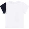 Split Logo Cotton Jersey T-Shirt, White - Tees - 3