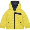 Reversible Hooded Puffer Jacket, Navy - Jackets - 2