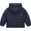 Reversible Hooded Puffer Jacket, Navy - Jackets - 3