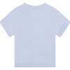 Iconic Logo T-Shirt With Popper Fastening, Light Blue - Tees - 3