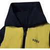 Hooded Logo Water Repellent Jacket, Navy - Jackets - 2