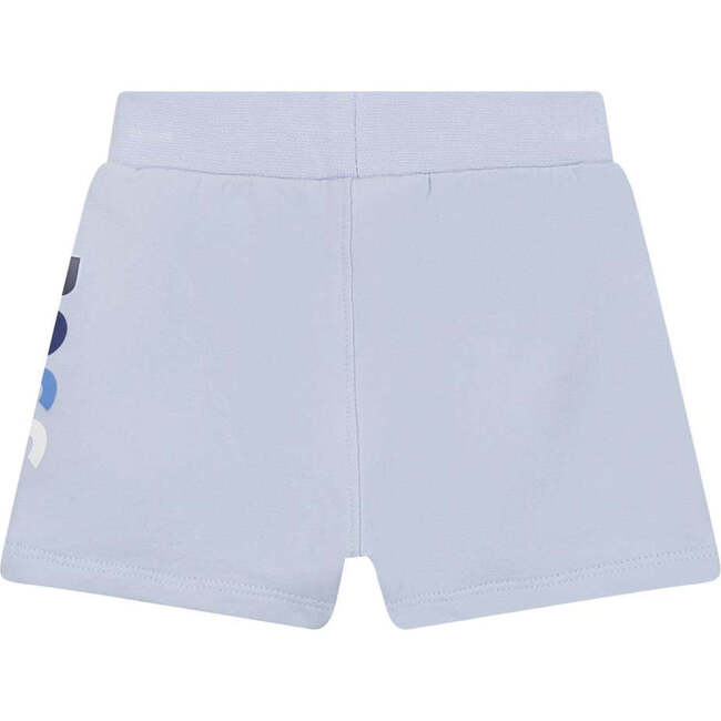 Side Logo Jersey Shorts, Pale Blue - Shorts - 3