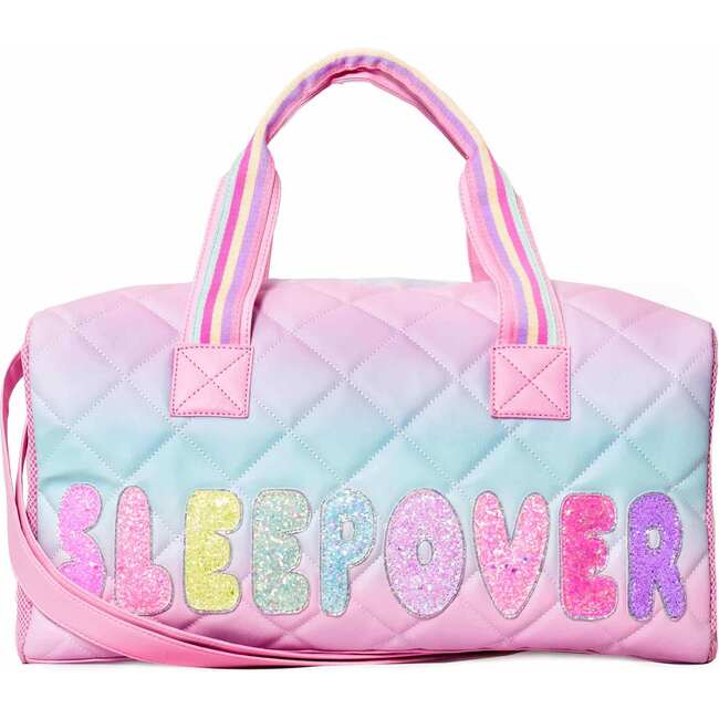 Sleepover Large Duffle Bag, Cotton Candy - Bags - 1