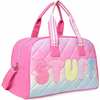 Stuff Rainbow Ombre Quilted Large Duffle Bag, Flamingo - Bags - 2