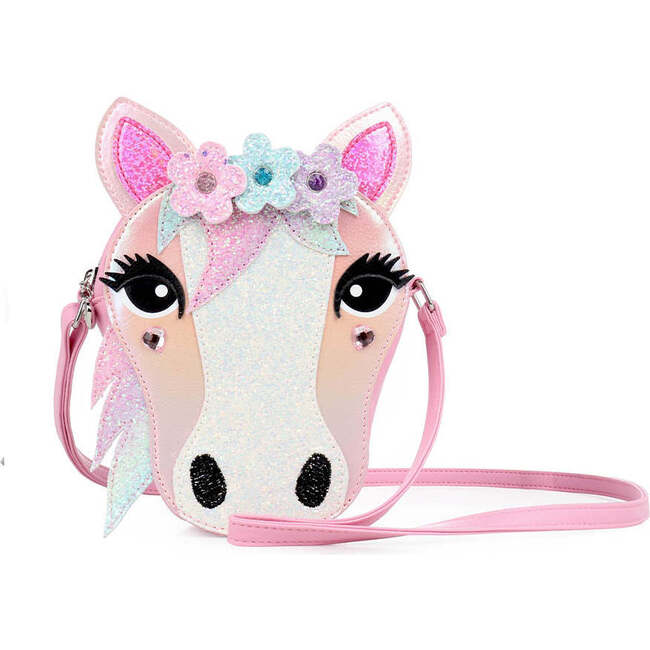 Horse Crossbody, Bubble Gum - Bags - 1