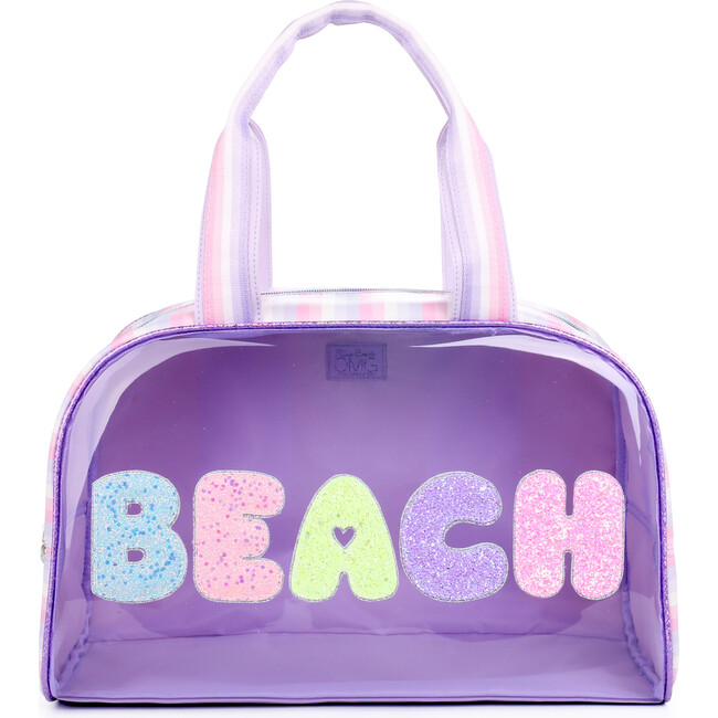 Beach Clear Medium Duffle Bag, Lavender