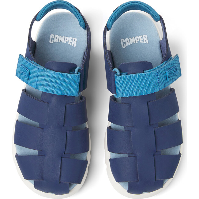 Oruga Sandals, Dark & Light Blue - Sandals - 3