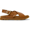 Brutus Sandals, Medium Brown - Sandals - 1 - thumbnail