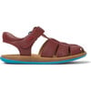 Bicho Sandals, Burgundy - Sandals - 1 - thumbnail