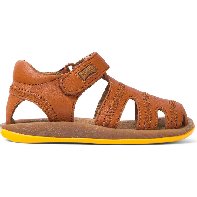 First Walkers Bicho Sandals Hook&Loop, Medium Brown - Sandals - 1