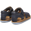 First Walkers Bicho Sandals Hook&Loop, Navy - Sandals - 4 - thumbnail