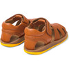 First Walkers Bicho Sandals Hook&Loop, Medium Brown - Sandals - 4 - thumbnail