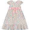 Bunny Rabbit Short Puff Sleeve Party Dress, Pink - Dresses - 1 - thumbnail