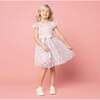 Butterfly Sequin Short Flutter Sleeve Party Dress, Pink - Dresses - 2
