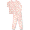 Bunny Super Soft Pajama Set, Pink - Pajamas - 1 - thumbnail