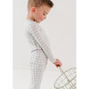 Super Soft Pajama Set, Mint Gingham - Pajamas - 2 - thumbnail