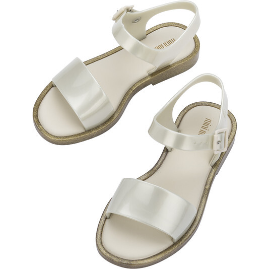 Mar Sandal Inf, White Glitter - Sandals - 5