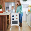 Classic Kitchen Helper Stool, White - Kids Seating - 8