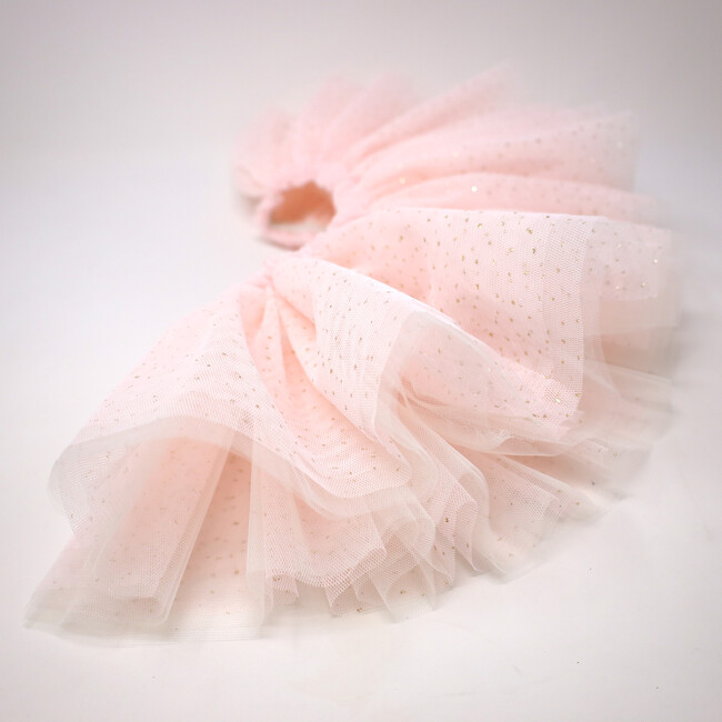 Frill Tutu Over Tulle Skirt, Cream And Pale Pink - Skirts - 2