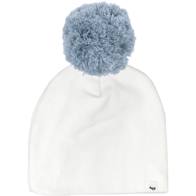 Fog Pom Fluffy Hat, Cream - Hats - 2