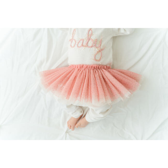 Frill Tutu Blush Glinda Tulle Skirt, Ivory - Skirts - 3