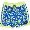 Sunny Vibes Baby Boardshort, Blue - Swim Trunks - 1 - thumbnail