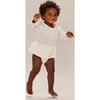 Claysburg Onesie With Ruffled Skirt, Tofu - Bodysuits - 2