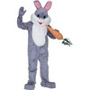 Premium Grey Rabbit Mascot Costume - Costumes - 1 - thumbnail