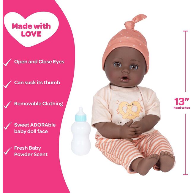 PlayTime Baby Doll - Sweet Pretzel, Doll Clothes & Accessories Set - Dolls - 1