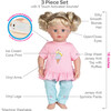 Cuddle & Coo Interactive Talking Doll Baby Sweet Dreams, Clothes & Accessories Set - Dolls - 3