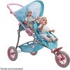 Twin Jogger Baby Doll Stroller - Flower Power - Dolls - 2