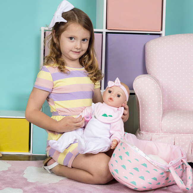 Adoption Nurturing Essentials for 16 inch Babies - 7 Piece Gift Set in Llama print - Dolls - 2