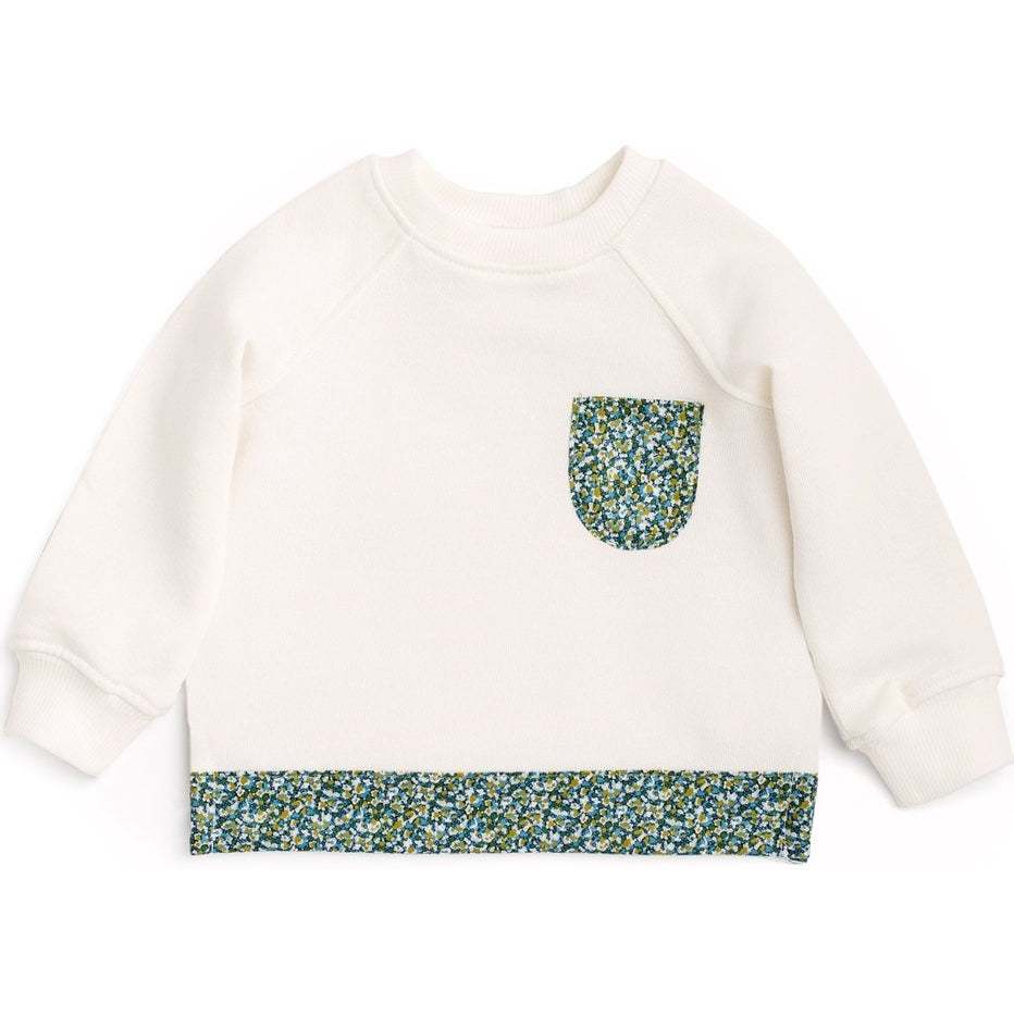 Organic Liberty London Pocket Pullover, Green - Sweatshirts - 1