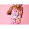 Chantria Smocked Spaghetti Jumpsuit, Bright Pink - Rompers - 2