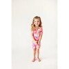 Chantria Basic Short Sleeve And Short Length Pajama, Bright Pink - Pajamas - 3