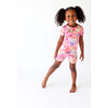 Chantria Basic Short Sleeve And Short Length Pajama, Bright Pink - Pajamas - 5