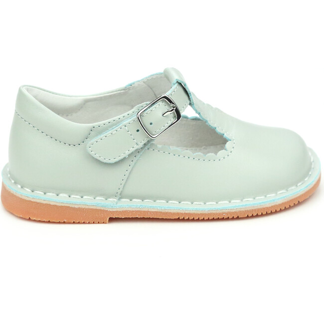 Selina Scalloped T-Strap Stitch Down Mary Jane, Mint - T-Straps - 2