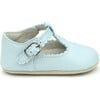 Elodie Scalloped T-Bar Crib Mary Jane, Light Blue - Crib Shoes - 2