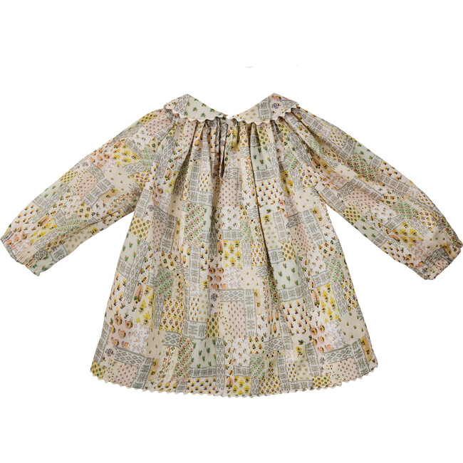 Liberty London Ikat Neats Olivia Dress Set, Lemon - Dresses - 4