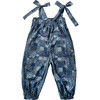Liberty London Ikat Neats Rose Romper, Indigo - Rompers - 4