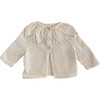Cotton Lace Cardigan, Cream - Cardigans - 1 - thumbnail