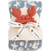 Cotton Blanket and Teether Baby Gift Set, Nautical - Mixed Gift Set - 1 - thumbnail