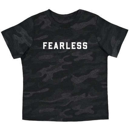 Fearless Camo Print Short Sleeve T-Shirt, Black