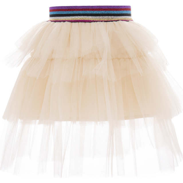 MIDI Tutu Skirt, Cream - Skirts - 1