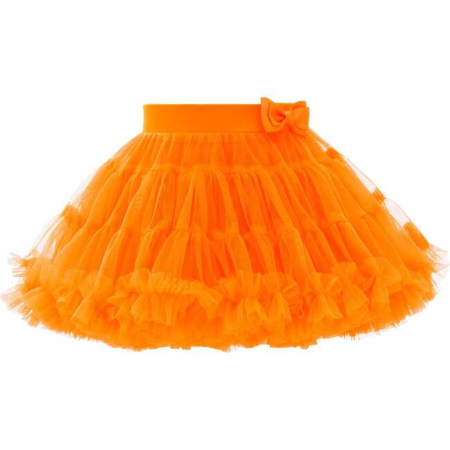 Neon Bow Tutu Skirt, Orange