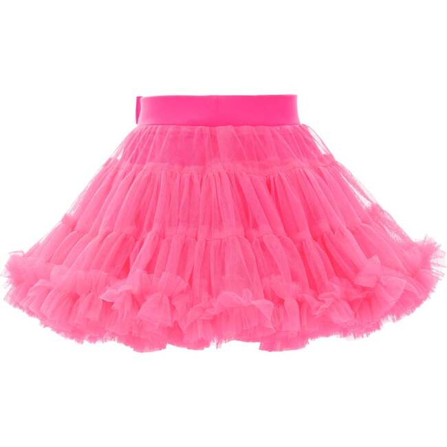 Neon Bow Tutu Skirt, Pink - Skirts - 2