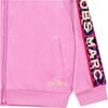 Logo Stripe Zip Hoodie, Pink - Sweatshirts - 2