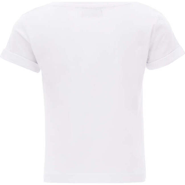 Flamingo Princess Graphic T-Shirt, White - T-Shirts - 2