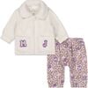 Logo Jacket & Pants Set, White - Mixed Apparel Set - 1 - thumbnail