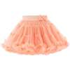 Peach Bow Tutu Skirt, Orange - Skirts - 1 - thumbnail